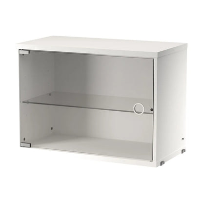 Display cabinet with swing glass door - W58 x D30 x H42, White - image 4