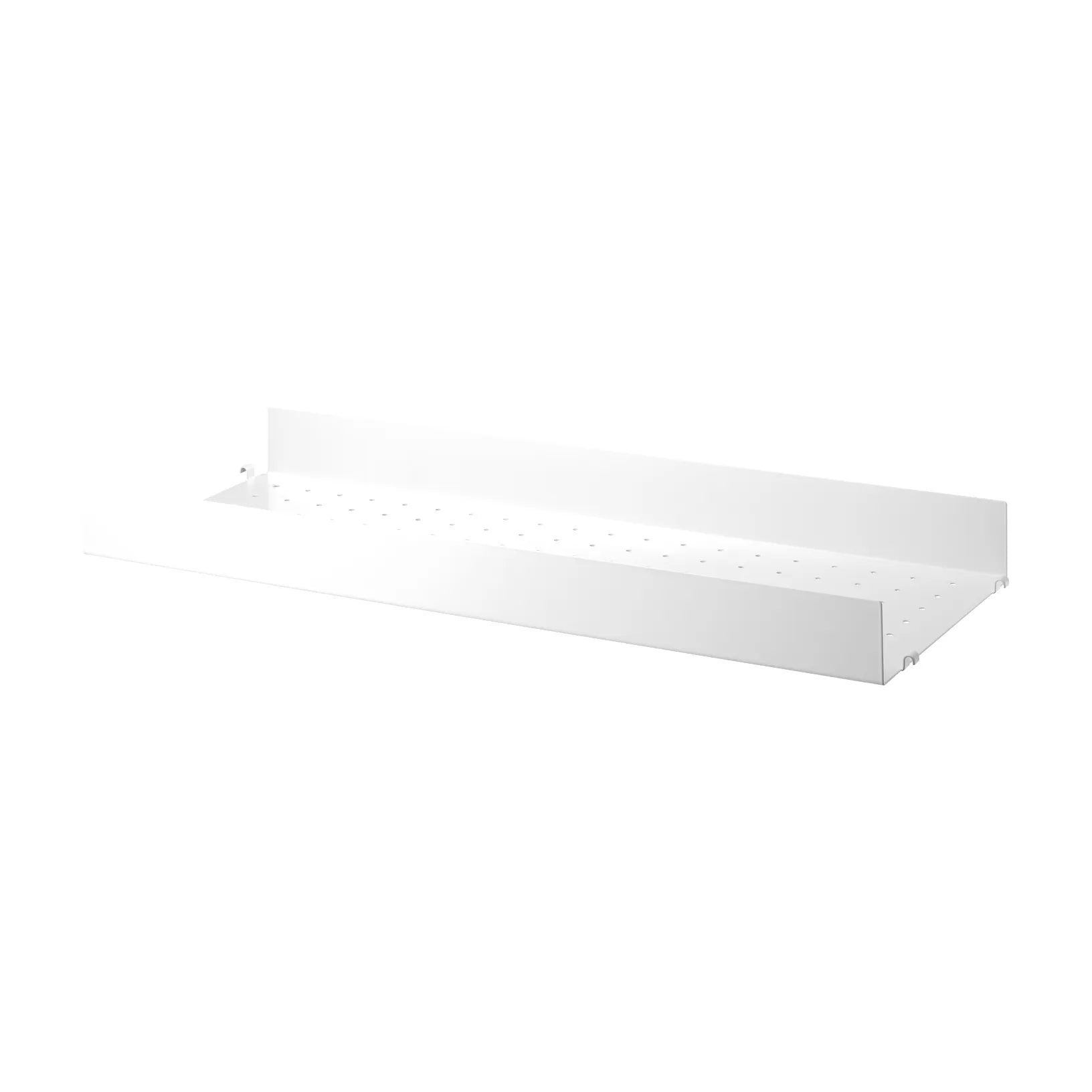 Metal shelf high edge - W78 x D30, White - image 4