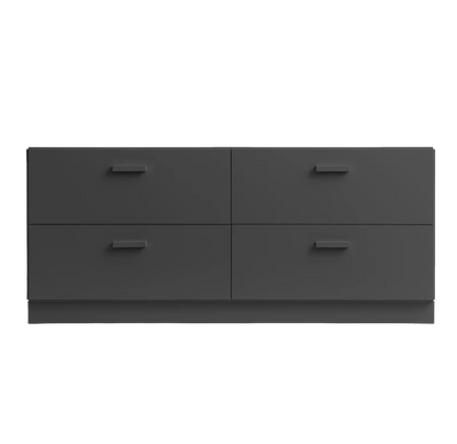 Relief Chest of drawers, low Grey