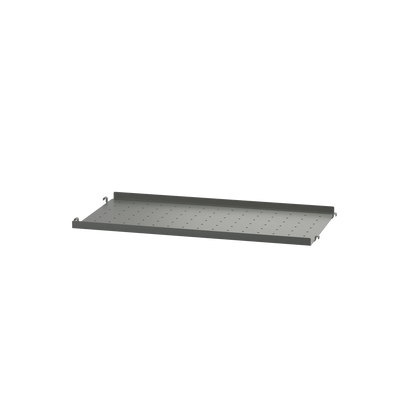 Metal shelf low edge - W58 x D20, Dark grey - image 2