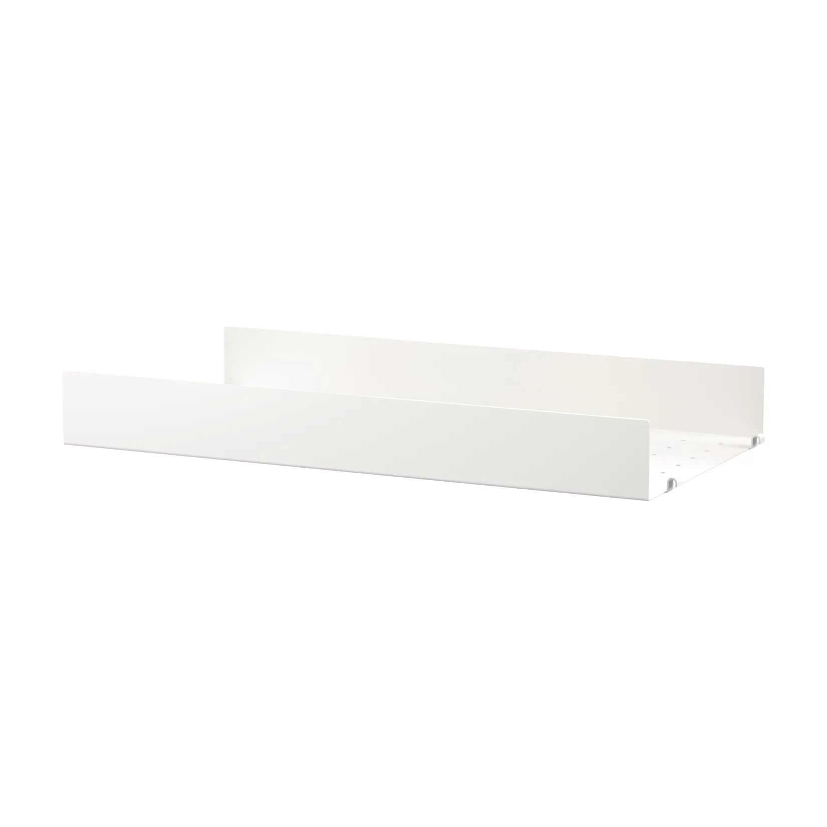 Metal shelf high edge - W58 x D30, White - image 5
