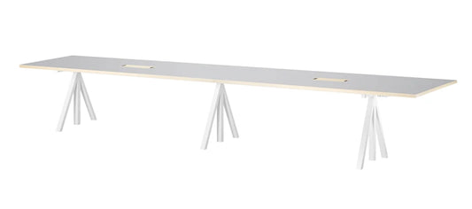 Height-adjustable conference tables 360x90 White