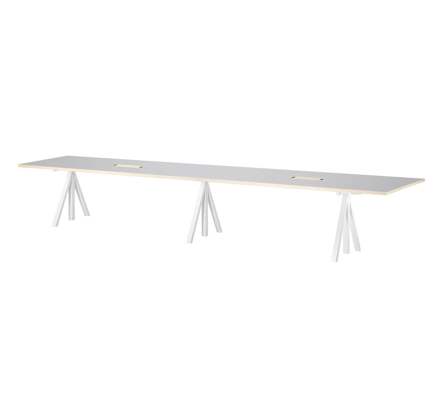 Height-adjustable conference tables 360x90 White - image 3