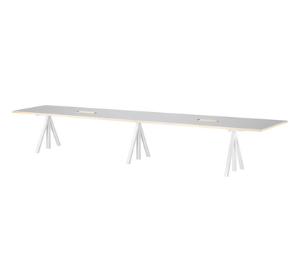 Height-adjustable conference tables 360x90 White - image 3