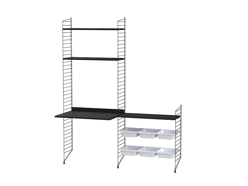 Kids room E Black/Black stained ash