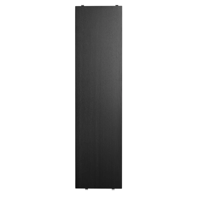 Shelf - W78 x D20, Black stained ash, 3-pack