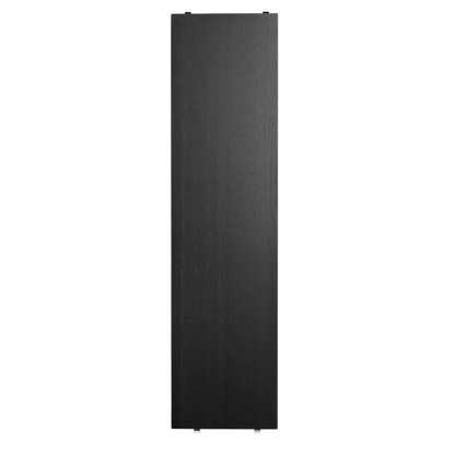 Shelf - W78 x D20, Black stained ash, 3-pack