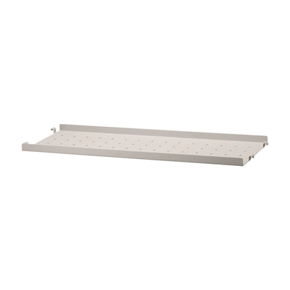 Metal shelf low edge - W58 x D20, Beige - image 4