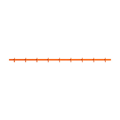 Relief Hook rail, Large - W123, Orange - image 7