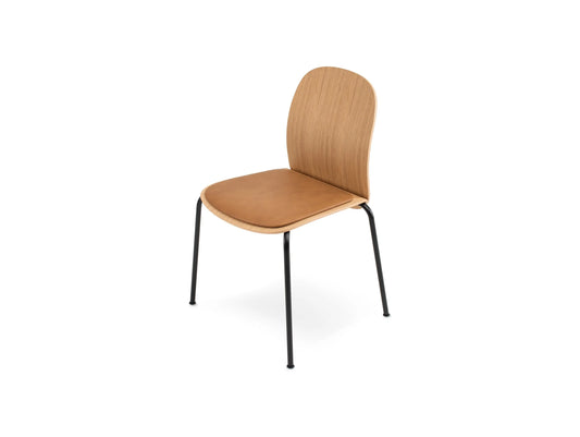 Book Side Chair - Book Side Chair - FC10 - Guest or Autumn fabric - Lacquered Oak