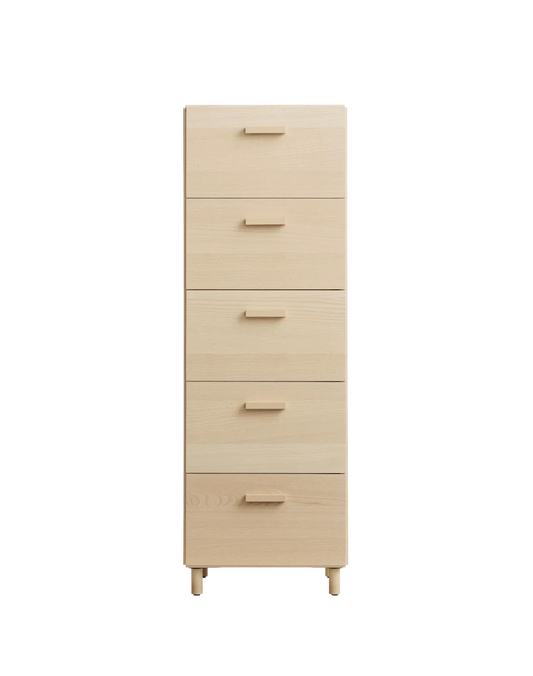 Relief Chest of drawers, tall Ash/Ash