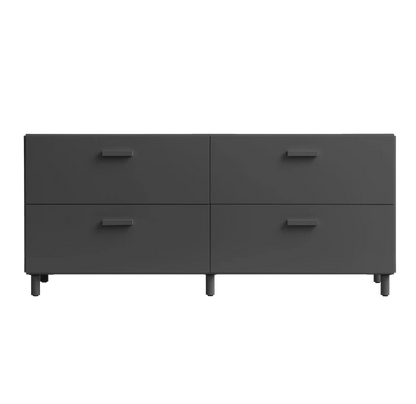 Relief Chest of drawers, low Grey