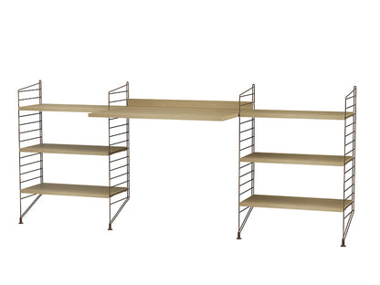 Workspace D Brown/Oak