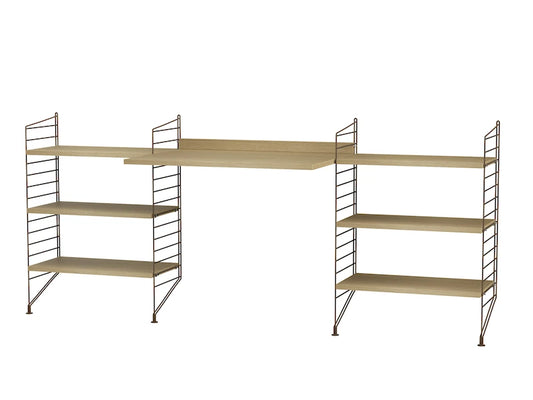 Workspace D Brown/Oak
