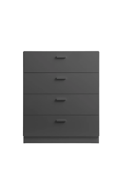 Relief Chest of drawers, wide Grey
