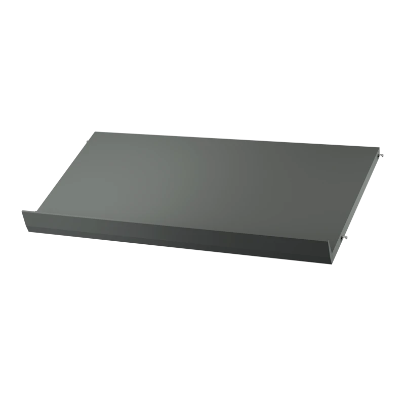 Magazine shelf solid - W78 x D30 x H15, Dark grey