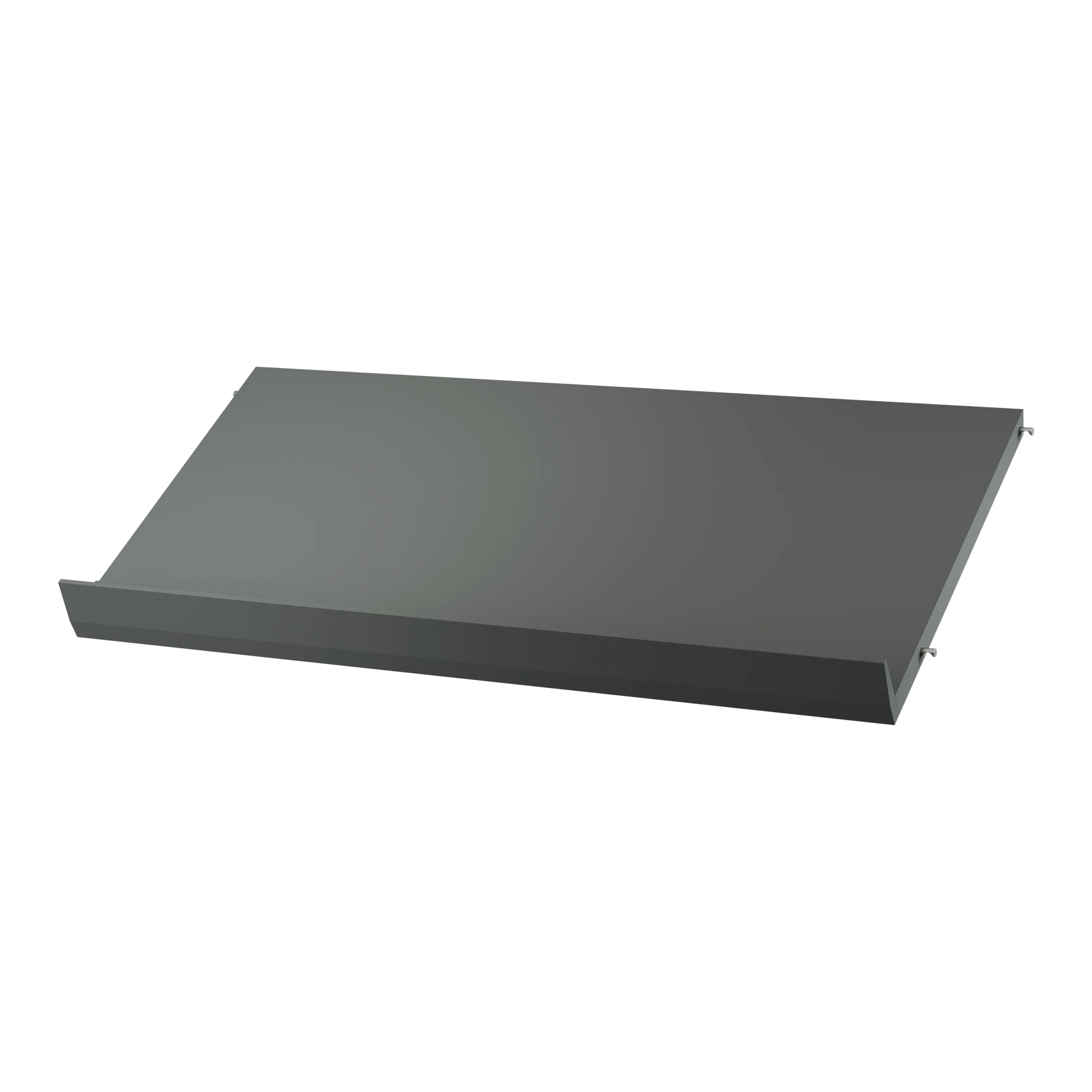 Magazine shelf solid - W78 x D30 x H15, Dark grey - image 2