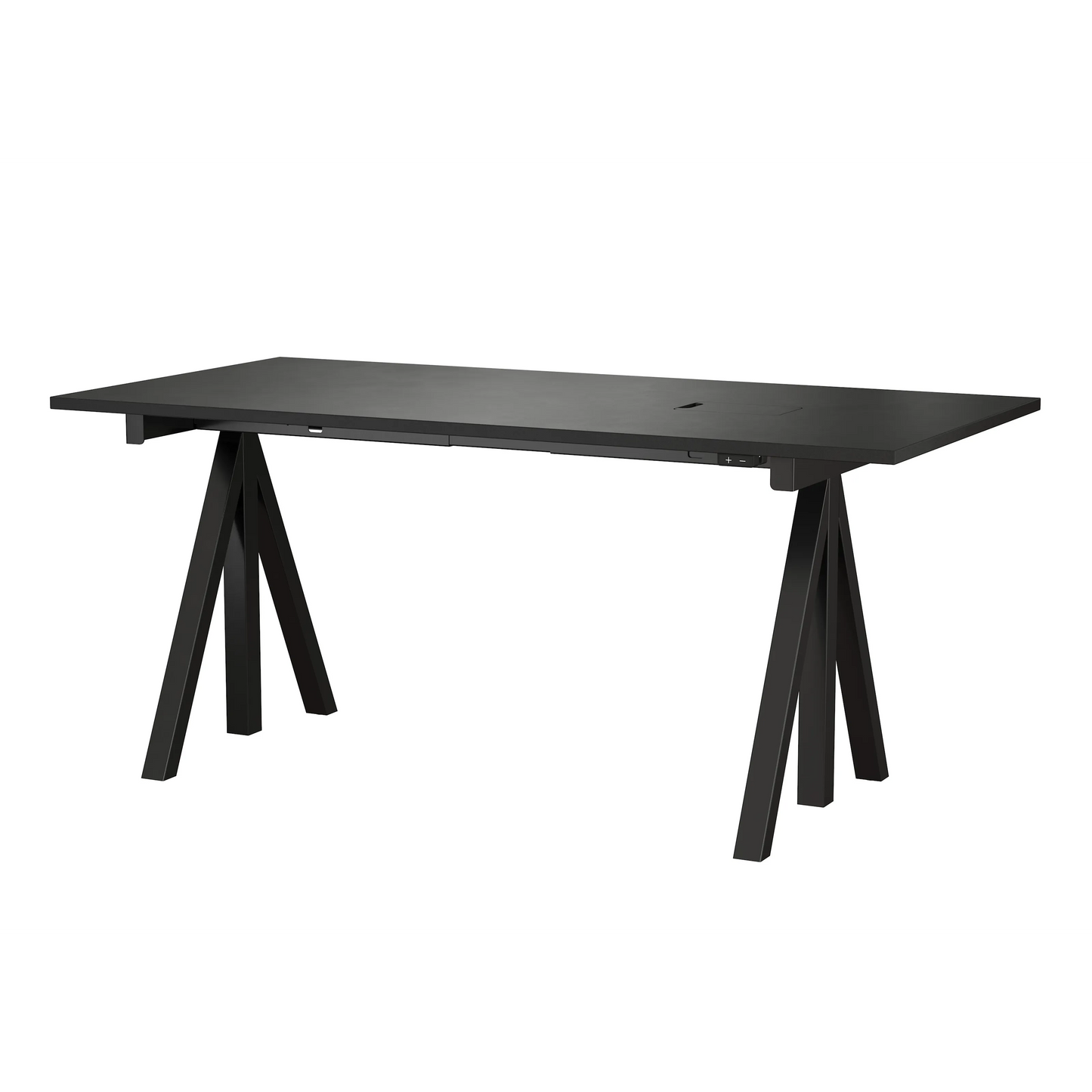 Height-adjustable work desk 160x78 Black - image 3