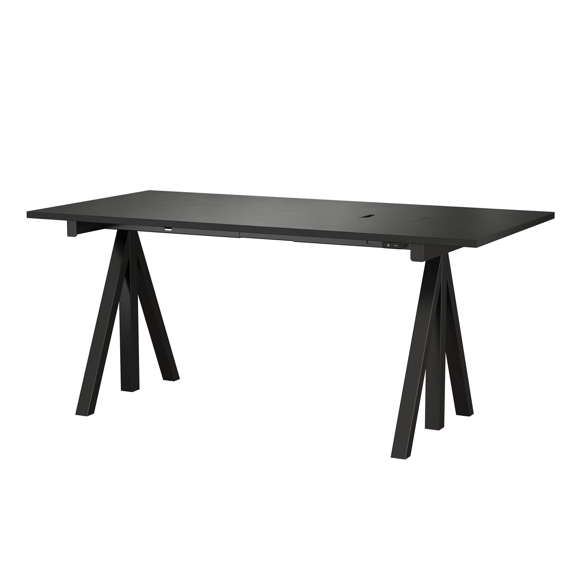 Height-adjustable work desk 160x78 Black - image 3