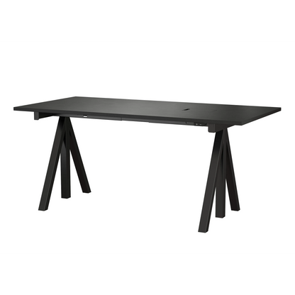 Height-adjustable work desk 160x78 Black - image 3