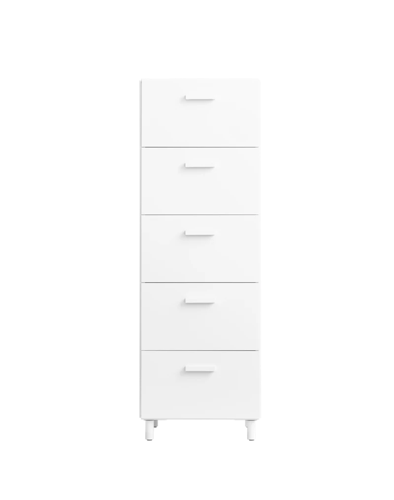 Relief Chest of drawers, tall White