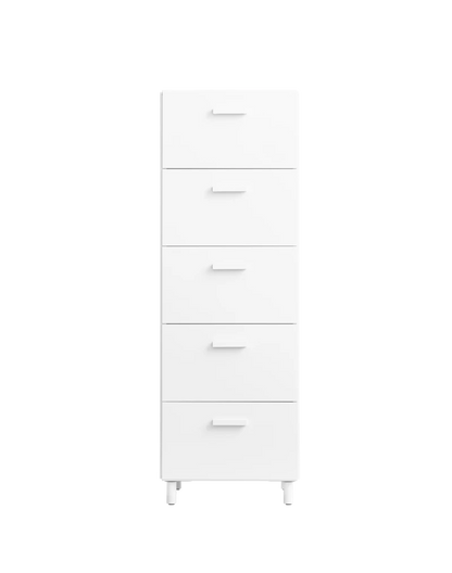 Relief Chest of drawers, tall White