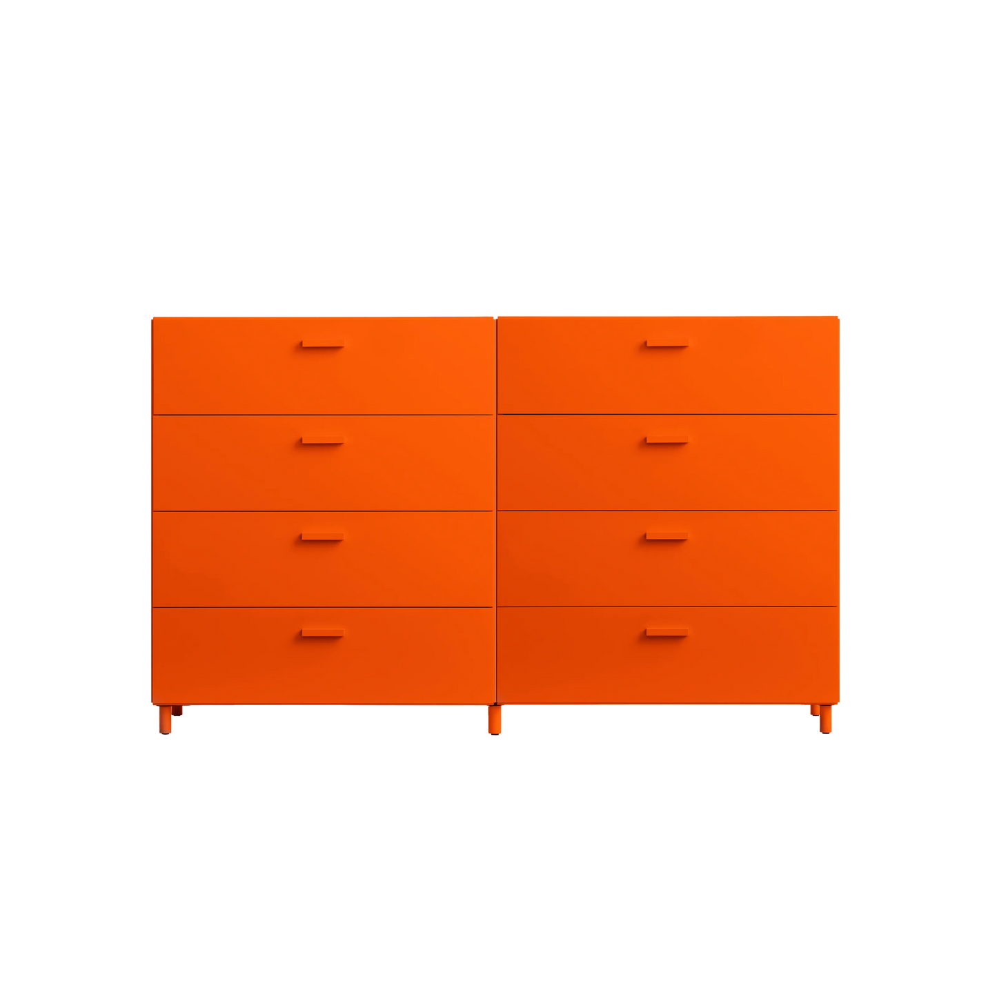 Two wide Relief drawers with legs Orange - image 5