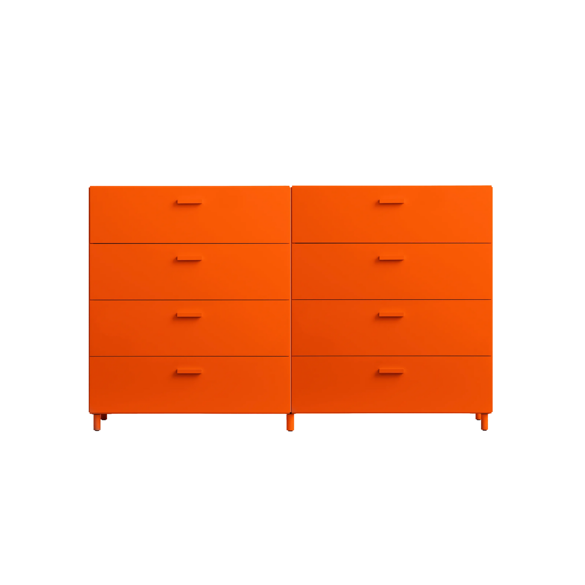 Two wide Relief drawers with legs Orange - image 5