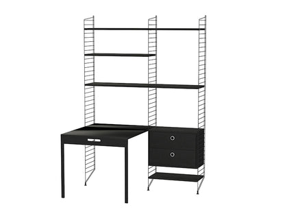 Workspace E Black/Black stained ash