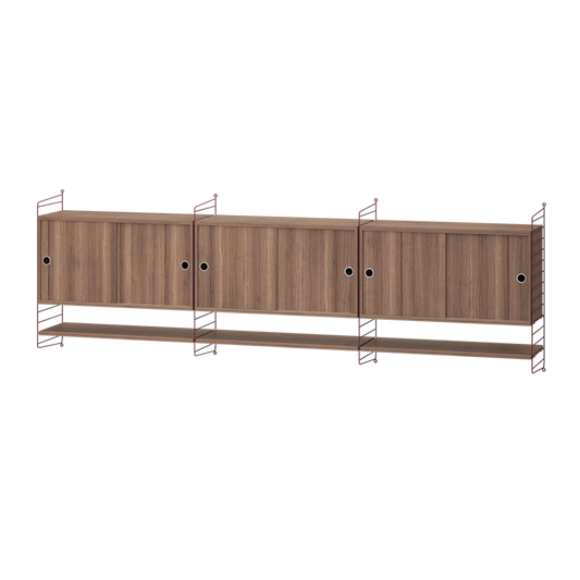 Living room E Dark red/Walnut