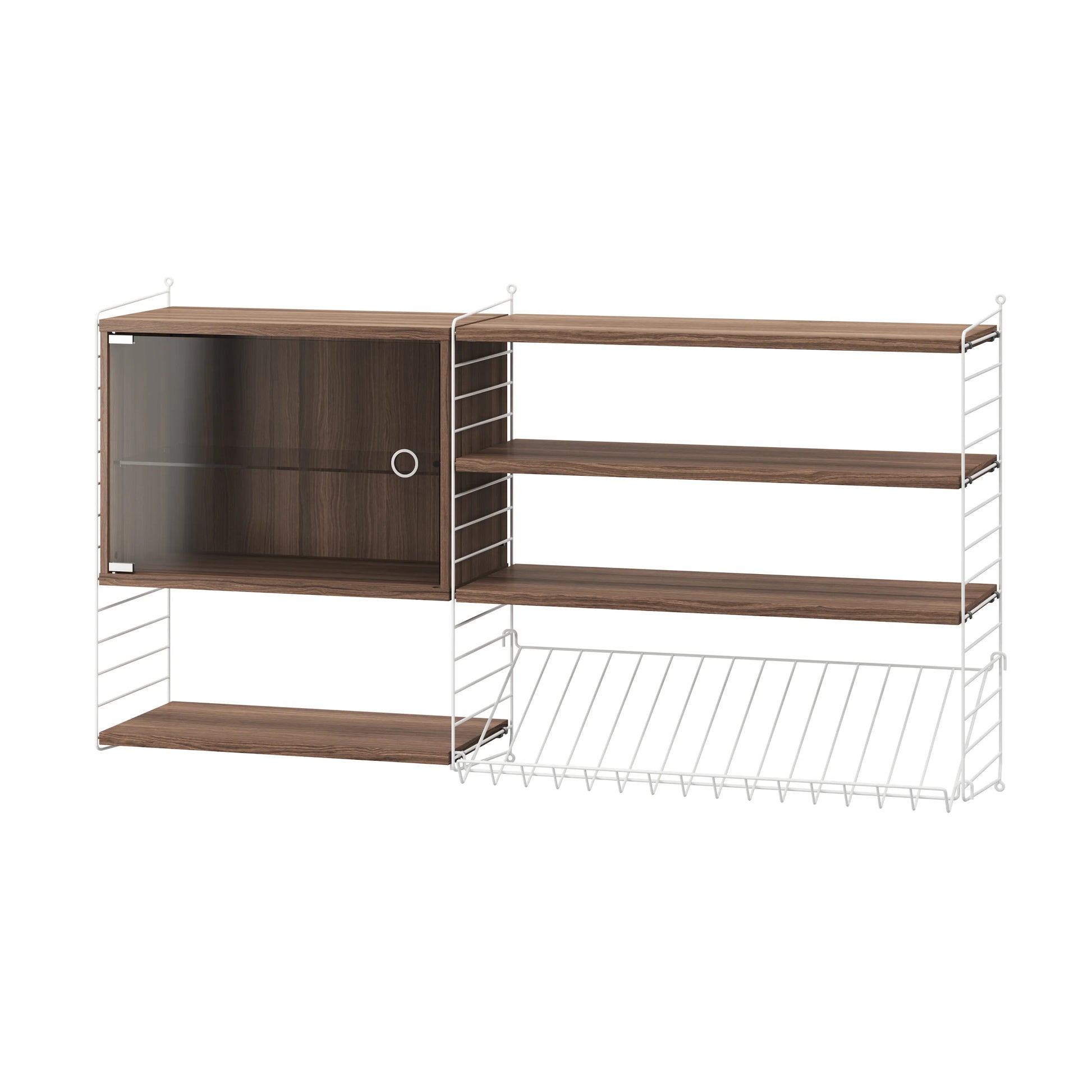 Magazine shelf metal - W78 x D30 x H15, White - image 2