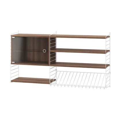 Magazine shelf metal - W78 x D30 x H15, White - image 2
