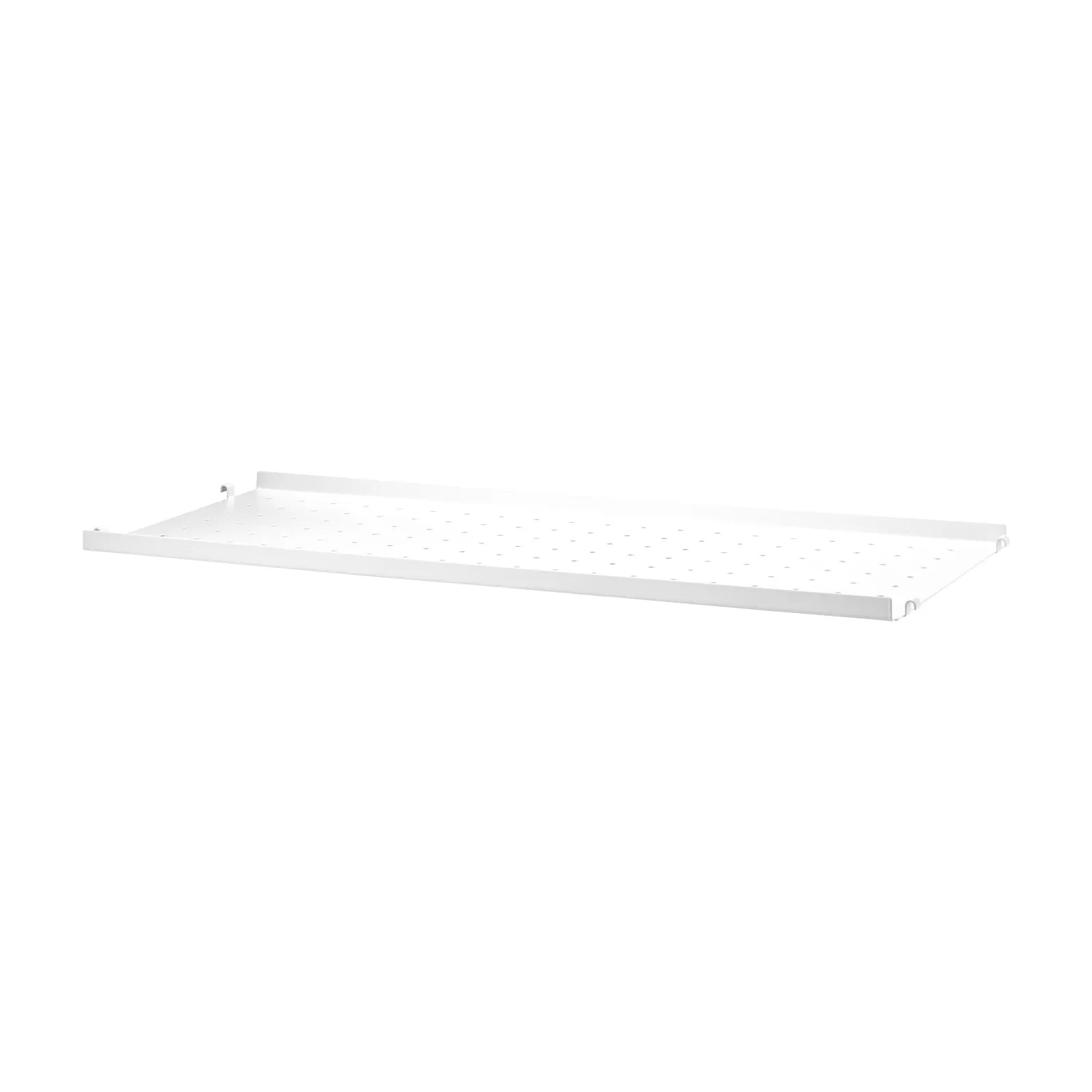Metal shelf low edge - W78 x D30, White - image 4