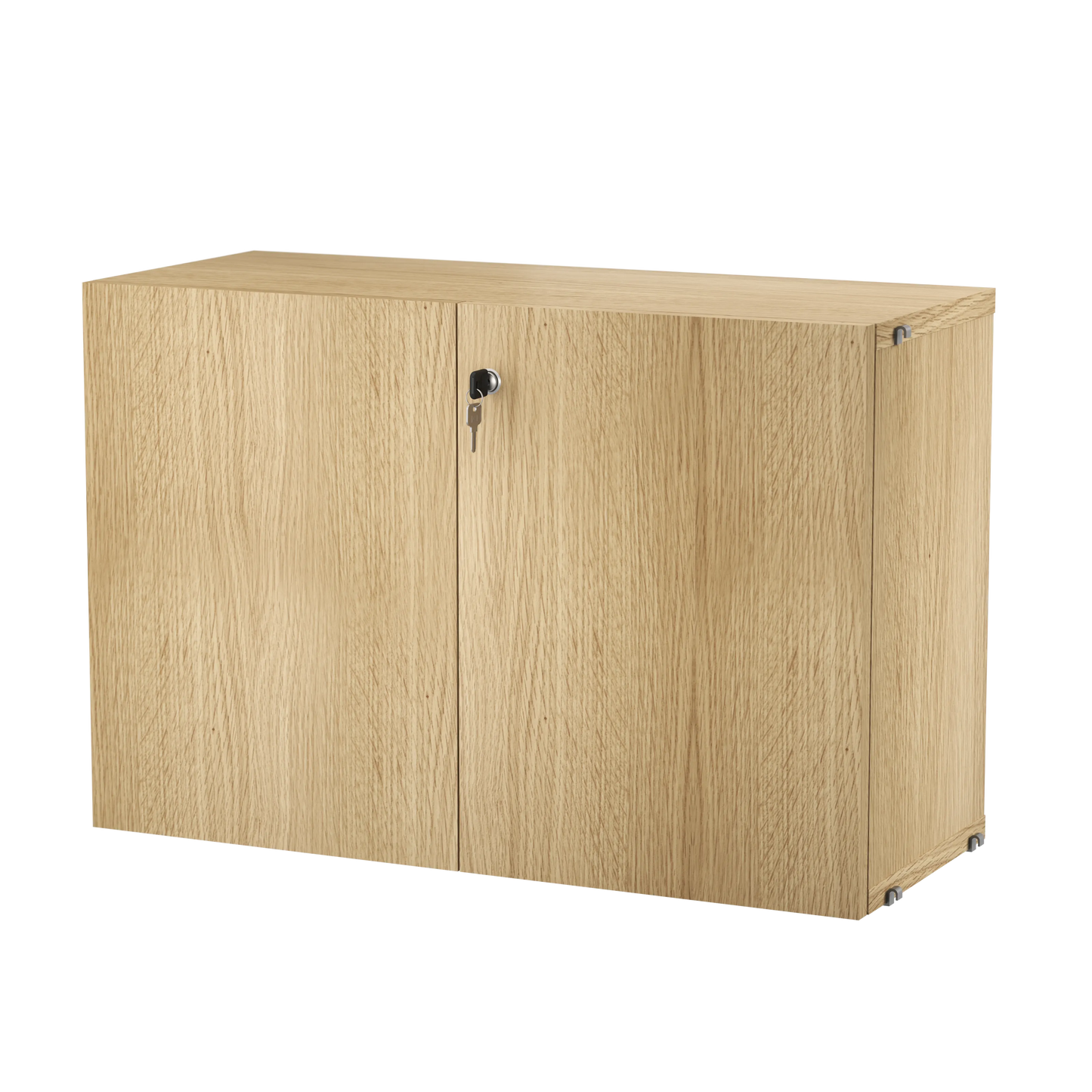Cabinet with lock - W78 x D32.2 x H52, Oak - image 3