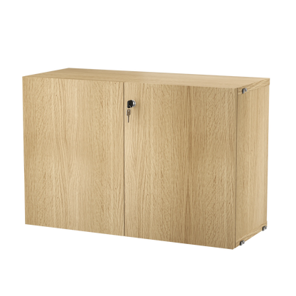 Cabinet with lock - W78 x D32.2 x H52, Oak - image 3
