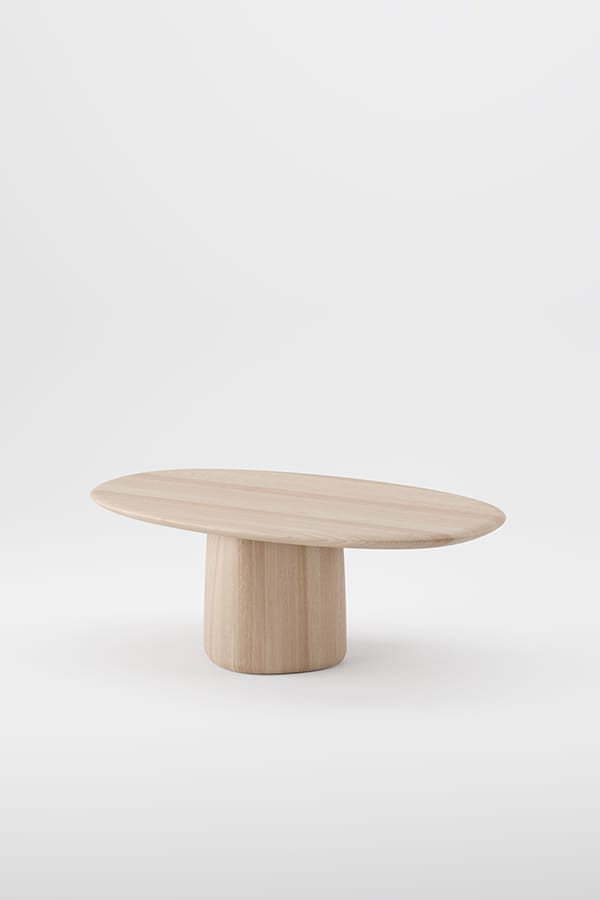 Column oval coffee table - image 1