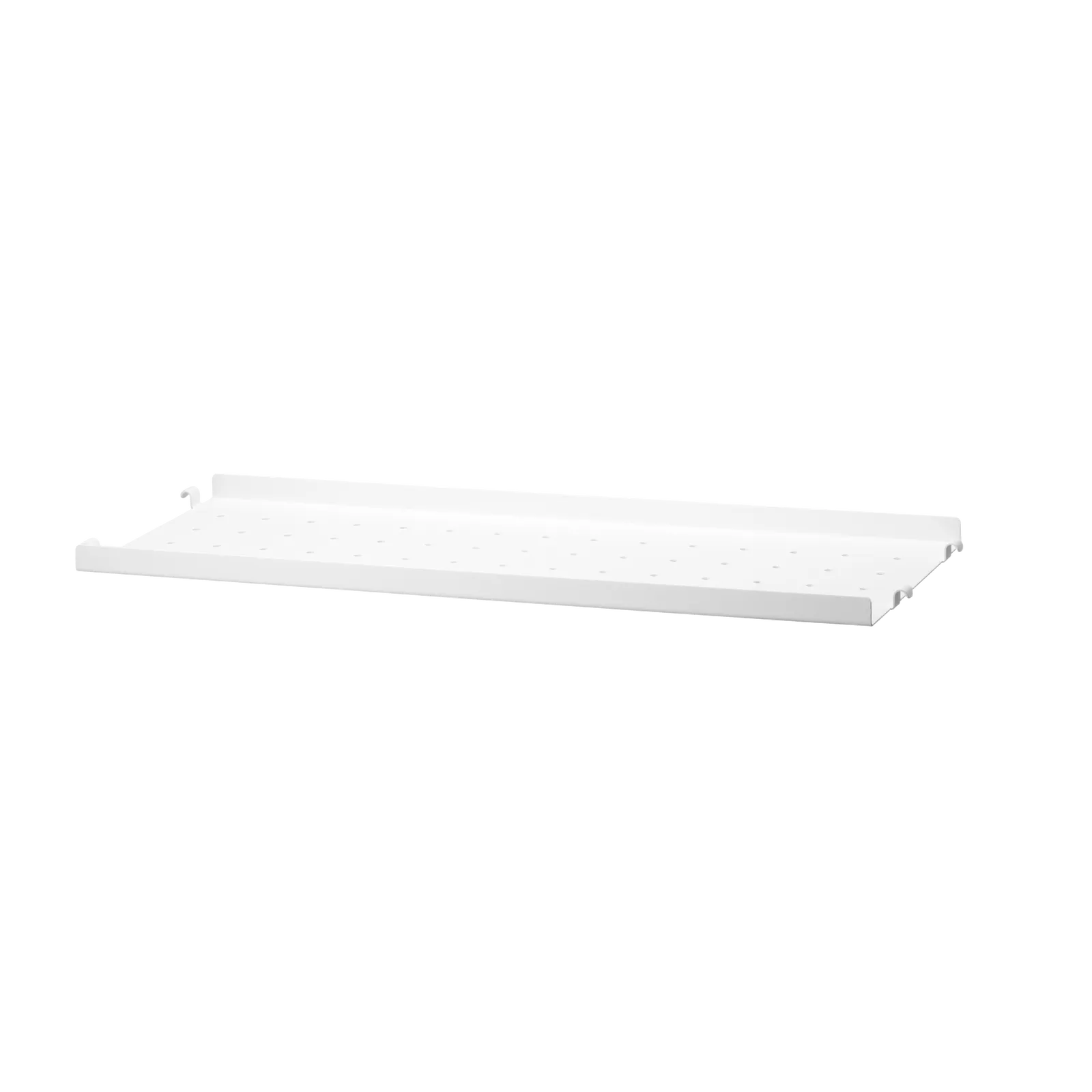 Metal shelf low edge - W58 x D20, White - image 3