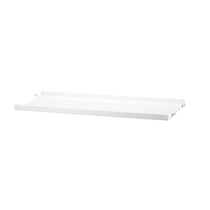 Metal shelf low edge - W58 x D20, White - image 3