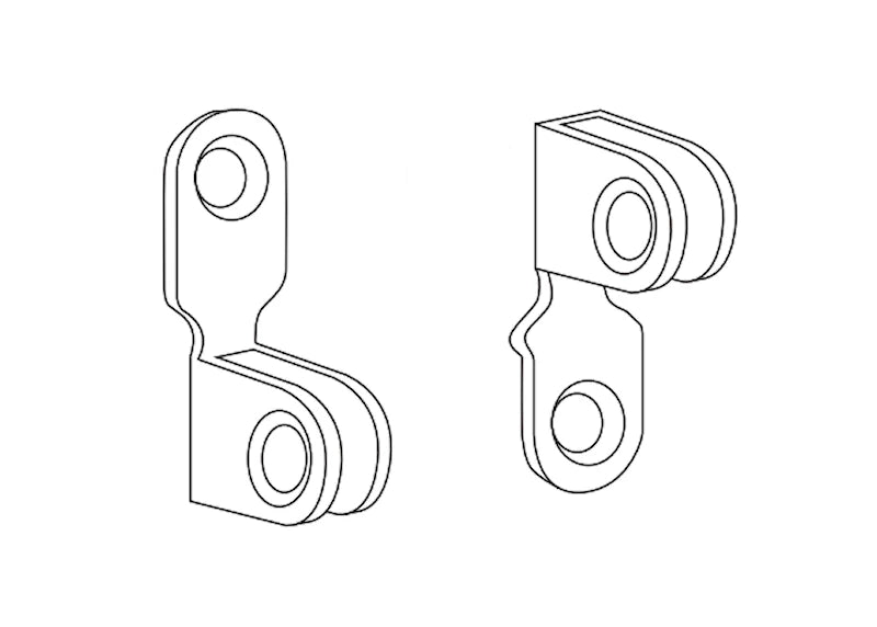 Plex panel fixture - Spare part, 2-pack
