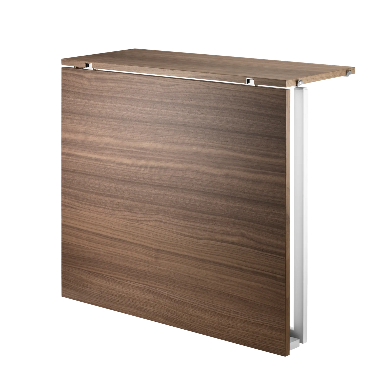Folding table - W78 x D30 x H71, Walnut/White - image 3