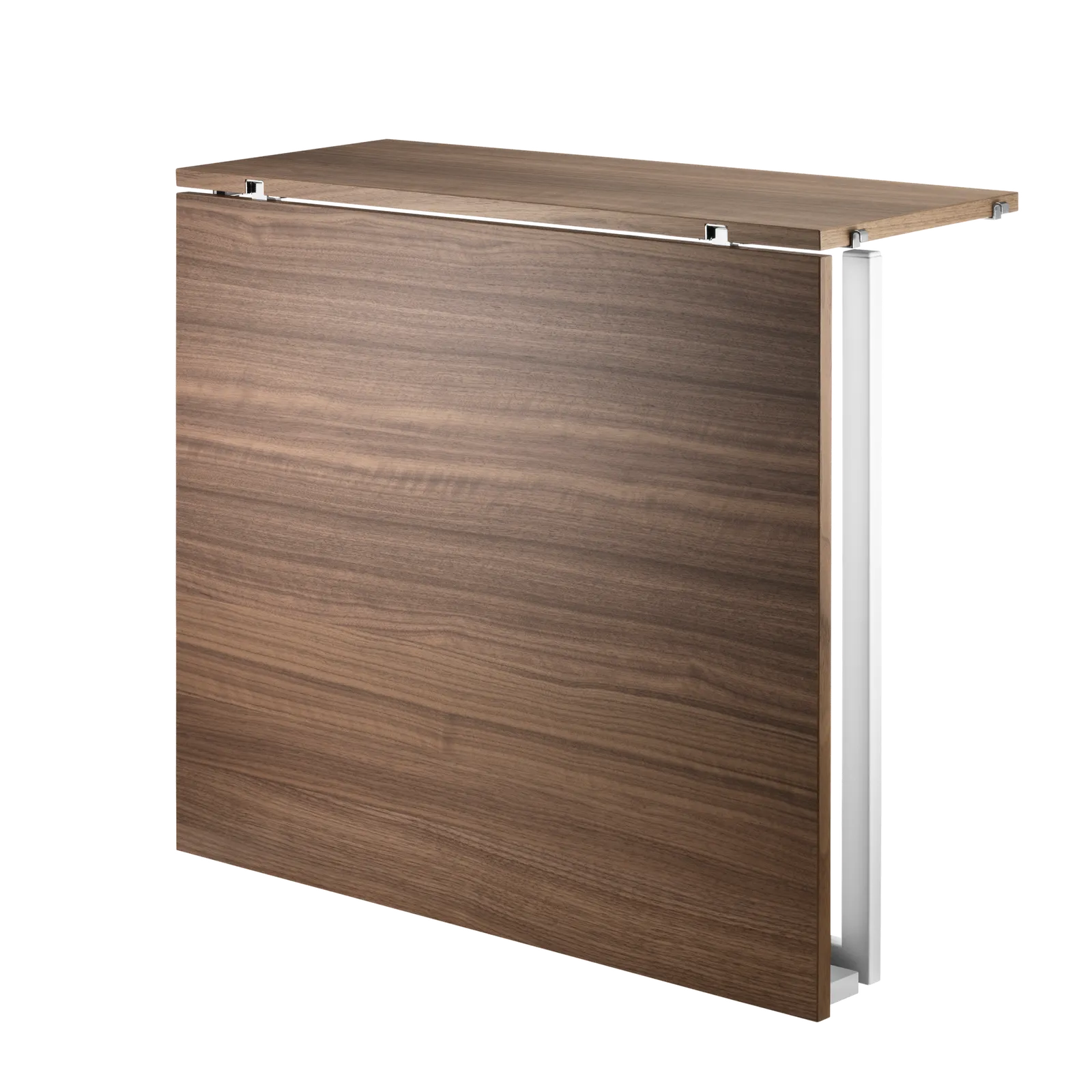 Folding table - W78 x D30 x H71, Walnut/White - image 3