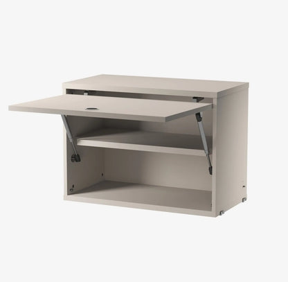 Cabinet with flip door - W58 x D30 x H42, Beige - image 2