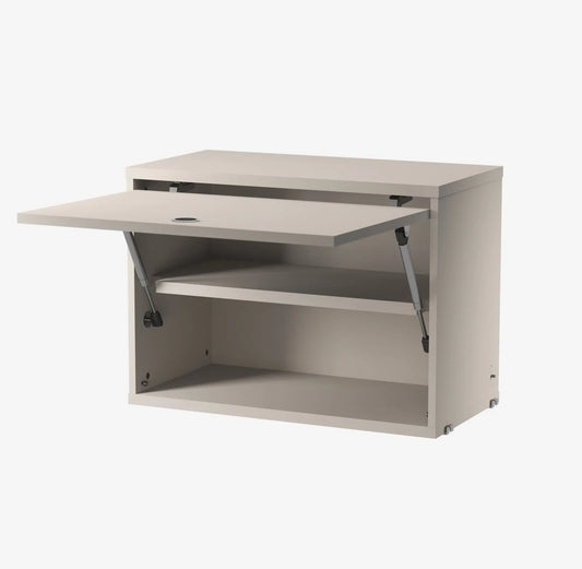 Cabinet with flip door - W58 x D30 x H42, Beige - image 2
