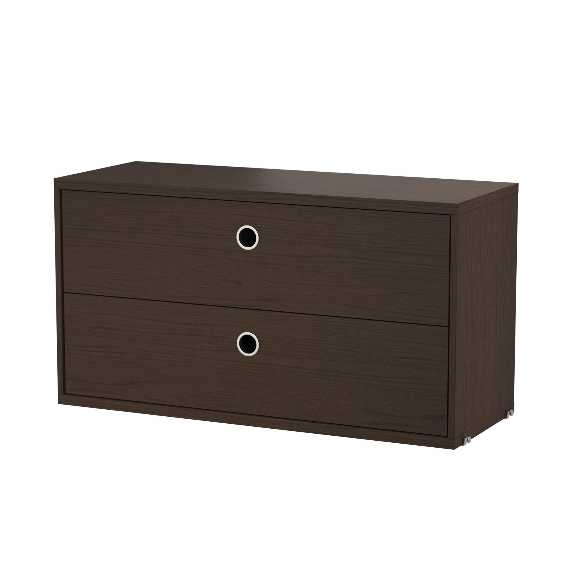 Chest of drawers - W78 x D30 x H42, Dark oak - image 4