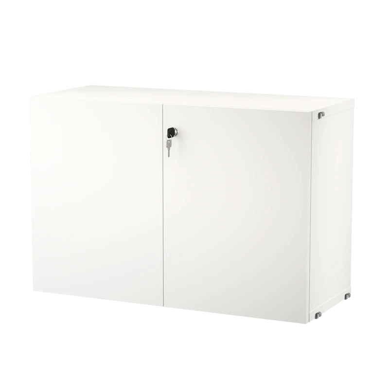 Cabinet with lock - W78 x D32.2 x H52, White