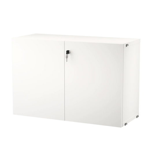Cabinet with lock - W78 x D32.2 x H52, White