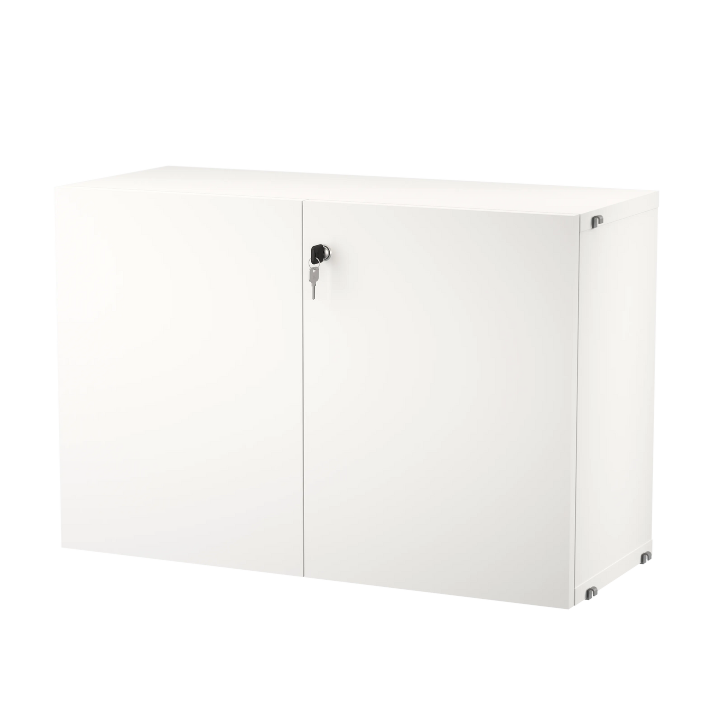 Cabinet with lock - W78 x D32.2 x H52, White - image 3