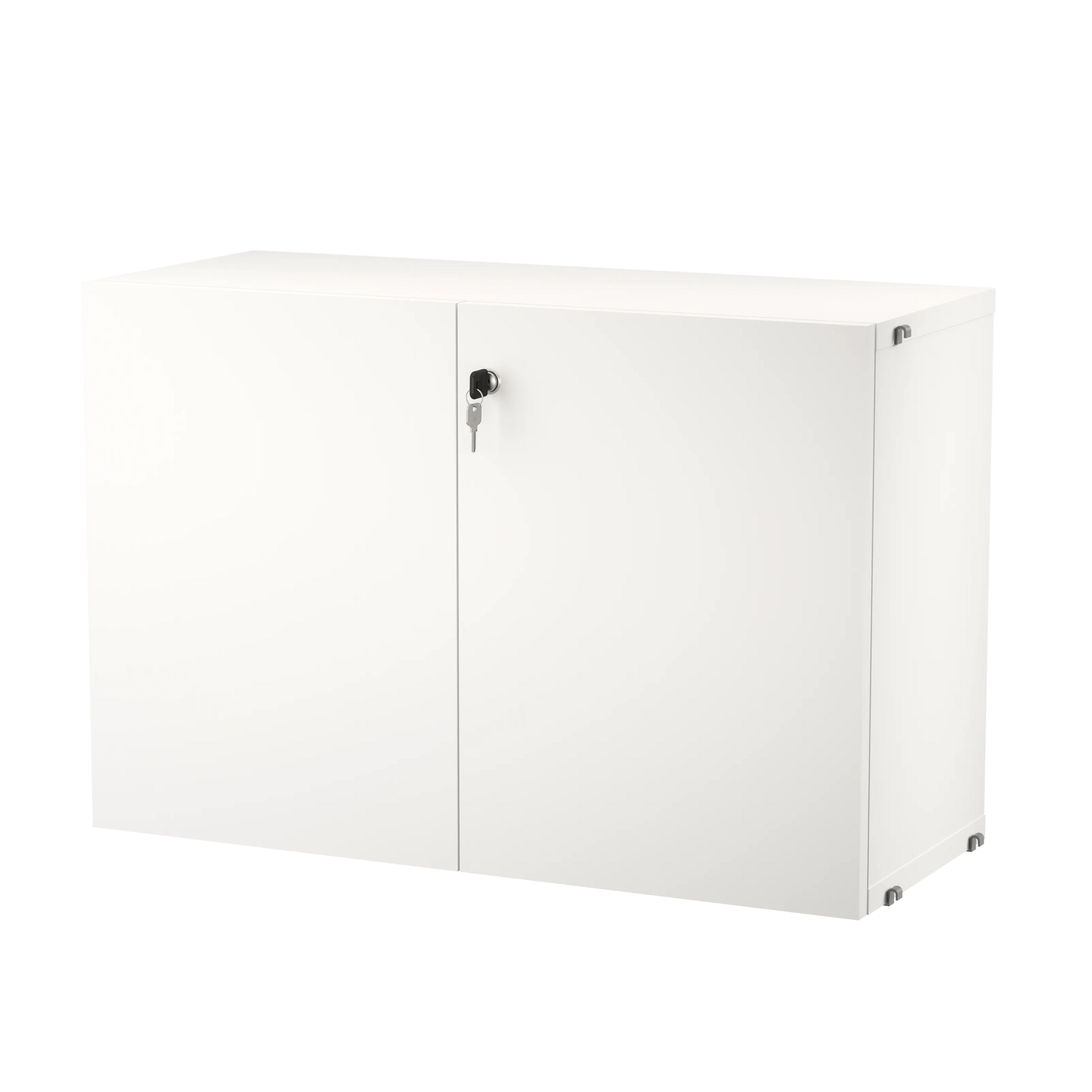Cabinet with lock - W78 x D32.2 x H52, White - image 3