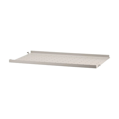 Metal shelf low edge - W58 x D30, Beige - image 4