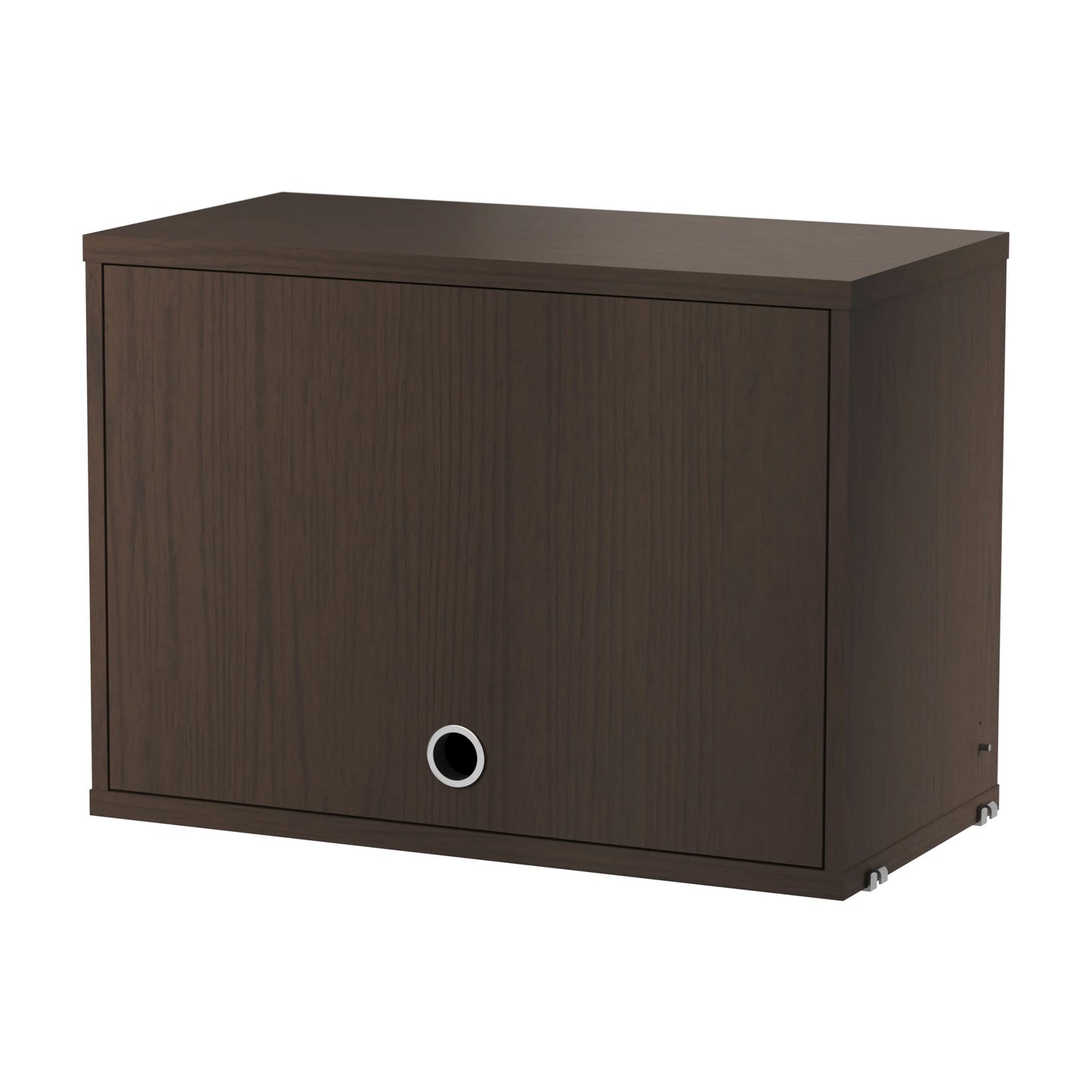 Cabinet with flip door - W58 x D30 x H42, Dark oak - image 4